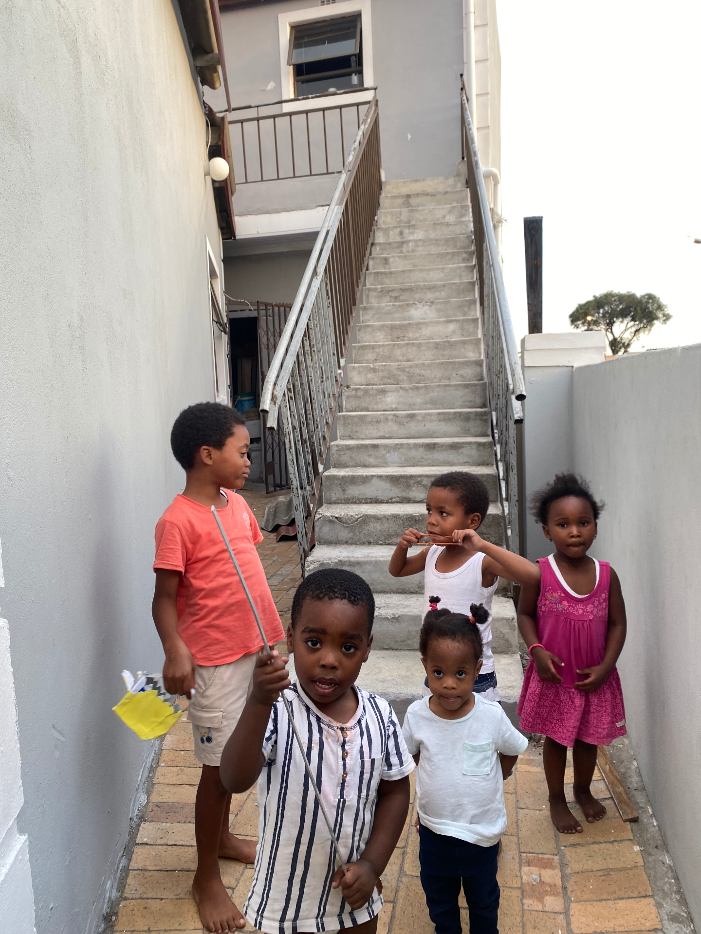 Children gathered at the foundation home
